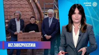 The Minister Wears Heels on a PLN 30 Million Rooftop. No Helmet or Safety Gear