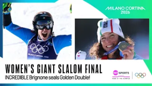 Brignone wins giant slalom for second Olympic gold in stunning comeback ?? | Winter Olympics 2026