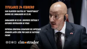 Canciller califica de “inaceptables” dichos del embajador de EE.UU. y diplomático endurece críticas