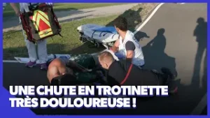 Il a fait une méchante chute en trottinette !