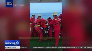 China has rescued 47 sailors from a sunken Vietnamese ship in the South China Sea, search operati...