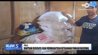SUMSEL HARI INI - BANTUAN BUDIDAYA IKAN MENINGKATKAN KETAHANAN PANGAN NASIONAL