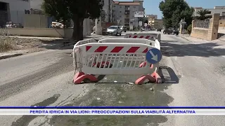 WATER LEAK ON VIA LIONI: CONCERNS OVER ALTERNATIVE TRAFFIC ROUTES