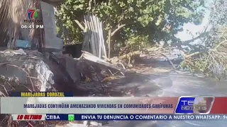 Storm surges continue to threaten homes in Garifuna communities of La Ceiba