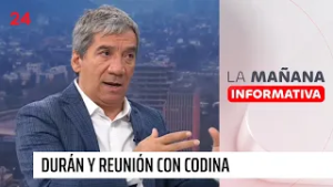 Durán y reunión con Codina: "Le entregamos documentos con desafíos pendientes" | 24 Horas TVN Chile