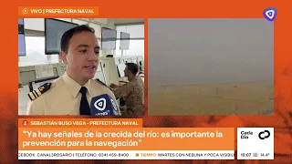 The rising of the Paraná River will be progressive