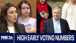 Record-breaking or near record breaking early voting numbers reported