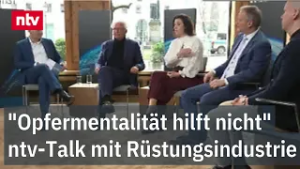 "Opfermentalität hilft nicht": ntv-Talk mit Rüstungsindustrie | ntv