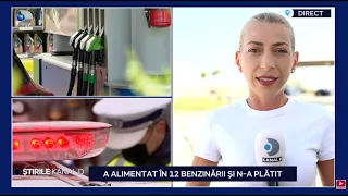 Stirile Kanal D - A alimentat in 12 benzinarii si n-a platit | Editie de seara