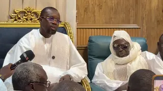 Intégralité du discours du President de l’Assemblée Nationale Ousmane Sonko à Touba devant le Khalif