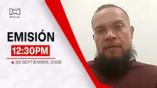 Noticias RCN Broadcast 12:30 p.m. / Saturday, September 26, 2026
