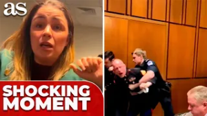 SHOCKING MOMENT MARINE VETERAN’s ARM is broken while protesting in CONGRESS