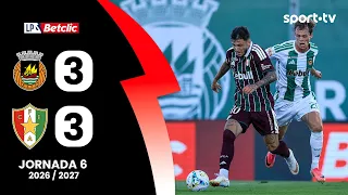 Resumo: Rio Ave 3-3 Estrela Amadora - Liga Portugal Betclic | sport tv