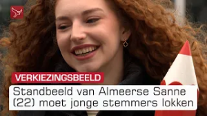 Almeerse Sanne staat model voor verkiezingsbeeld | Omroep Flevoland