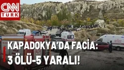 Nevşehir'de Peribacası Böyle Çöktü! Feci Olayda 3 Kişi Hayatını Kaybetti!