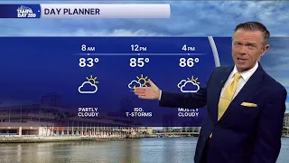 Latest weather forecast as more rain moves into the Tampa Bay area