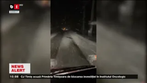 Cod portocaliu de viscol.Transalpina inchisa traficului rutier.