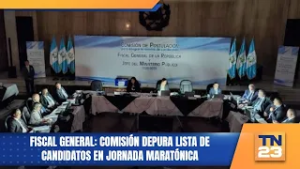 Fiscal general: comisión depura lista de candidatos en jornada maratónica