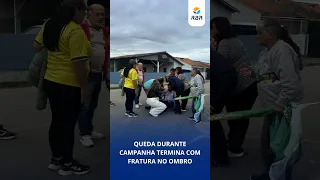 Candidate from Rio do Sul taken to hospital after fall in SC
