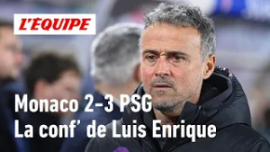 Monaco 2-3 PSG - La conf' de Luis Enrique : "Dembélé a reçu un coup"