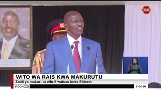 Rais Ruto awahimiza makurutu wajiandae kwa vitisho ibuka