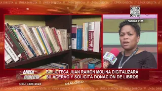 Biblioteca Juan Ramón Molina de La Ceiba digitalizara su acervo y solicita donación de libros 📚