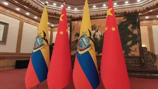 Xi Jinping holds talks with the President of Ecuador
