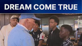 Everett kids who went viral selling water get surprise meeting with Tom Brady’s dad