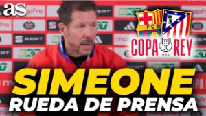 SIMEONE, RUEDA DE PRENSA COMPLETA HOY previa FC BARCELONA vs. ATLÉTICO DE MADRID | COPA DEL REY