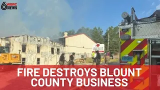 Fire damages Blount County business