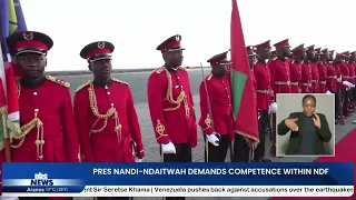 PRESIDENT PUSHES FOR STRONGER NDF - nbc