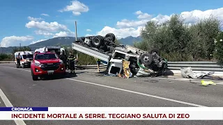 NEWS. FATAL ACCIDENT IN SERRE. TEGGIANO SAYS GOODBYE TO DI ZEO