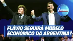 Brasil seguirá Argentina? Equipe de Flávio Bolsonaro fala em adotar modelo de Milei na economia