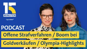 Offene Strafverfahren, zu wenige Richter / Goldverkauf boomt / Olympia-Highlights | „15 Minuten“