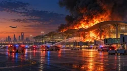 Veliki požar na aerodromskom terminalu u Rijadu, nakon drugog napada! Stižu osude!