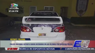 National Police report several arrests made recently for various offenses in La Ceiba
