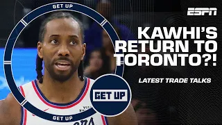 Kawhi Leonard RETURNING TO THE RAPTORS?! 😮 Details on the Clippers engaging in trade talks | Get Up