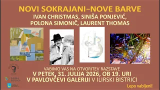 Novi sokrajani - nove barve, Pavlovčeva galerija, julij 2026