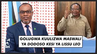 KESI YA LISSU YA UHAINI, GOLUGWA KUULIZWA MASWALI YA DODOSO NA JAMHURI