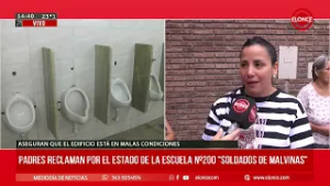 Padres reclaman por el estado de la Escuela Nº200 "Soldados de Malvinas" - Elonce