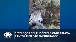 Destroços de helicóptero onde estava cantor Rick são encontrados | BandNews TV