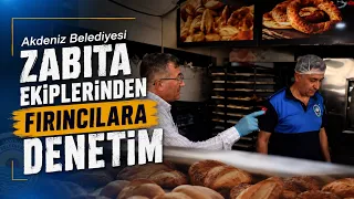 Akdeniz Municipality Municipal Police conduct inspections of bakeries @Kanal33mersin