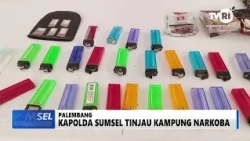 SOUTH SUMATRA TODAY - SOUTH SUMATRA POLICE CHIEF INSPECTS DRUG DEN