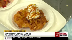 Loaded funnel cakes