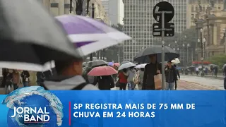Heavy rain leaves 16 flooded areas in São Paulo | Jornal da Band