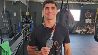 Fabiano Mineiro, athlete from Patos de Minas, wins silver at the Pan-American Kickboxing Champion...
