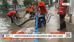 Piura: Peruvian Army evacuates water following heavy rains