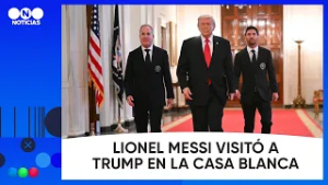 CHISTES Y ELOGIOS: DONALD TRUMP recibió a LIONEL MESSI en la CASA BLANCA #TelefeNoticias