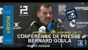 Conférence de presse  Bernard GOUTTA - VRDR - Carcassonne - 2025/2026