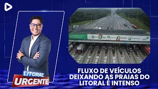 FLUXO DE VEÍCULOS DEIXANDO AS PRAIAS DO LITORAL É INTENSO